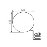 KANLUX 24654 | Stono Kanlux dekor svietidlo guľa 1x E27 IP65 svetlo šedá