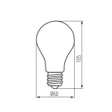 KANLUX 29615 | E27 10W -> 100W Kanlux normálne A60 LED svetelný zdroj filament 1520lm 2700K 320° CRI>80