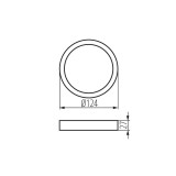KANLUX 31085 | Kanlux rám doplnok kruhový biela