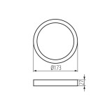 KANLUX 31087 | Kanlux rám doplnok kruhový biela