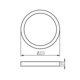 KANLUX 31089 | Kanlux rám doplnok kruhový biela