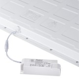 KANLUX 33174 | Blingo Kanlux sadrokartónový strop, stropné, visiace BACKLITE LED panel štvorec 1x LED 3800lm 4000K IP44/20 biela