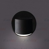 KANLUX 33335 | Erinus Kanlux zabudovateľné svietidlo kruhový 75x75mm 1x LED 15lm 4000K čierna