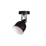 KANLUX 35640 | Derato Kanlux stenové, stropné svietidlo kruhový otočné prvky 1x E14 čierna, biela, strieborný