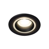 KANLUX 37250 | Feline Kanlux zabudovateľné svietidlo kruhový bez objímky Ø90mm 1x MR16 / GU5.3 / GU10 čierna