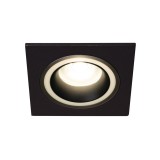 KANLUX 37256 | Feline Kanlux zabudovateľné svietidlo štvorec bez objímky 92x92mm 1x MR16 / GU5.3 / GU10 čierna