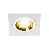 KANLUX 37261 | Feline Kanlux zabudovateľné svietidlo štvorec bez objímky 92x92mm 1x MR16 / GU5.3 / GU10 biela, zlatý