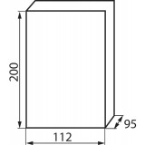 KANLUX 3830 | Kanlux rozvádzač na stenu DIN35, 4P obdĺžnik IP40 IK06 biela, hnedá