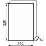 KANLUX 3834 | Kanlux rozvádzač na stenu DIN35, 18P obdĺžnik IP40 IK06 biela, hnedá