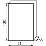 KANLUX 3850 | Kanlux rozvádzač na stenu DIN35, 2P obdĺžnik IP30 IK06 biela