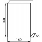 KANLUX 3852 | Kanlux rozvádzač na stenu DIN35, 8P obdĺžnik IP30 IK06 biela