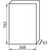 KANLUX 3854 | Kanlux rozvádzač na stenu DIN35, 18P obdĺžnik IP30 IK06 biela