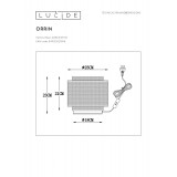 LUCIDE 02504/01/30 | Orrin Lucide stolové svietidlo 160cm 1x E27 čierna, hnedá