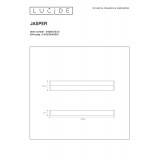 LUCIDE 04205/12/12 | Jasper Lucide stenové svietidlo 1x LED 860lm 3000K IP44 saténový nike, opál