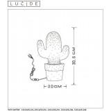 LUCIDE 13513/01/33 | Cactus Lucide stolové svietidlo 30,5cm prepínač 1x E14 biela, zelená