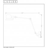LUCIDE 45252/11/97 | Honore Lucide rameno stenové svietidlo otočné prvky 1x E14 hrdzavo hnedé