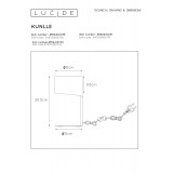LUCIDE 45504/01/30 | Knulle Lucide stolové svietidlo 28,5cm 1x E14 čierna