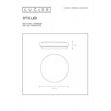 LUCIDE 79199/14/61 | Otis-LU Lucide stropné svietidlo 1x LED 910lm 3000K opál