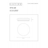 LUCIDE 79199/26/61 | Otis-LU Lucide stropné svietidlo 1x LED 1600lm 3000K opál