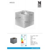 MARKSLOJD 106521 | Argos-MS Markslojd stenové svietidlo 1x LED 164lm 3000K IP44 sivé, priesvitné