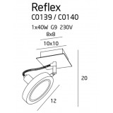 MAXLIGHT C0140 | Reflex Maxlight spot svietidlo otočné prvky 1x G9 čierna, chróm