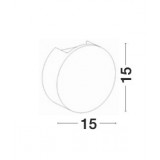 NOVA LUCE 41688001 | Sandro Nova Luce stenové svietidlo kruhový malovatelné 1x G9 biela