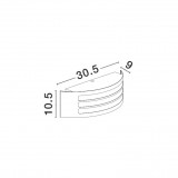NOVA LUCE 713113 | Zenith Nova Luce stenové, stropné svietidlo 1x E27 IP44 tmavošedá, biela