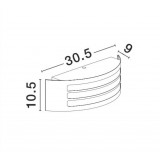 NOVA LUCE 713115 | Zenith Nova Luce stenové, stropné svietidlo 1x E27 IP44 biela