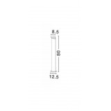 NOVA LUCE 713123 | Park-NL Nova Luce stojaté svietidlo 80cm 1x LED 522lm 3000K IP54 tmavošedá, biela