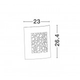 NOVA LUCE 713212 | Zenith Nova Luce stenové svietidlo 1x E27 IP44 tmavošedá, biela
