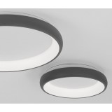 NOVA LUCE 8105617 | Albi-NL Nova Luce stropné svietidlo - TRIAC kruhový regulovateľná intenzita svetla 1x LED 3250lm 3000K sivé, biela