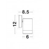 NOVA LUCE 9010602 | Limbio Nova Luce rameno stenové svietidlo 1x GU10 IP44 čierna