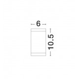 NOVA LUCE 9020021 | Cerise Nova Luce stropné svietidlo hriadeľ 1x GU10 IP54 grafit, biela