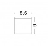 NOVA LUCE 9020022 | Cerise Nova Luce stropné svietidlo 1x GU10 IP54 grafit, biela