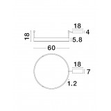 NOVA LUCE 9063600 | Motif Nova Luce stropné svietidlo - TRIAC kruhový regulovateľná intenzita svetla 1x LED 3700lm 3000K zlatý, opál