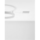 NOVA LUCE 9063602 | Motif Nova Luce stropné svietidlo - TRIAC kruhový regulovateľná intenzita svetla 1x LED 3700lm 3000K matný biely, opál