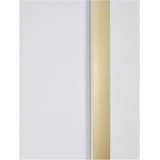 NOVA LUCE 9081200 | Seline Nova Luce stenové svietidlo obdĺžnik 1x LED 3124lm 3000K IP44 zlatý