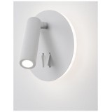 NOVA LUCE 9081221 | Penor Nova Luce rameno stenové svietidlo prepínač otočné prvky 1x LED 780lm 3000K matný biely