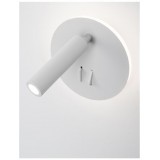NOVA LUCE 9081221 | Penor Nova Luce rameno stenové svietidlo prepínač otočné prvky 1x LED 780lm 3000K matný biely