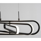 NOVA LUCE 9110351 | Arte-NL Nova Luce visiace svietidlo - TRIAC otočné prvky, regulovateľná intenzita svetla 1x LED 3500lm 3000K čierna, biela