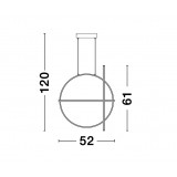 NOVA LUCE 9114861 | Arte-NL Nova Luce visiace svietidlo - TRIAC regulovateľná intenzita svetla 1x LED 3360lm 3000K čierna, biela