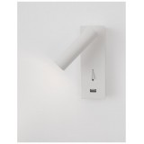 NOVA LUCE 9170101 | Fuse Nova Luce rameno stenové svietidlo prepínač otočné prvky, USB prijímač 1x LED 210lm 3000K biela