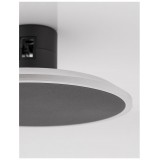 NOVA LUCE 9180006 | Magnetic-Decorative-Wall Nova Luce prvok systému CRI>90 svietidlo kruhový magnet, UGR <14 1x LED 300lm 3000K matná čierna, opál