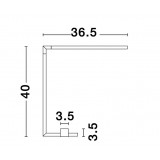 NOVA LUCE 9180724 | Raccio Nova Luce stolové svietidlo 40cm prepínač otočné prvky 1x LED 280lm 3000K čierna, biela