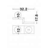 NOVA LUCE 9183311 | Room Nova Luce stenové svietidlo prepínač Qi nabíjačka na telefón, nabíjačka na mobil (bez kábla) 1x LED 360lm 3000K biela, opál