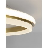 NOVA LUCE 9212911 | Willow-NL Nova Luce stropné svietidlo kruhový 1x LED 3761lm 3000K zlatý, opál