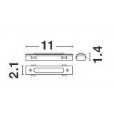 NOVA LUCE 9236106 | Magnetic-Profile Nova Luce prvok systému - spojovač koľajníc doplnok magnet čierna