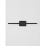 NOVA LUCE 9267018 | Azure Nova Luce rameno stenové svietidlo 1x LED 750lm 3000K matná čierna, opál