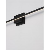 NOVA LUCE 9267019 | Azure Nova Luce rameno stenové svietidlo 1x LED 1200lm 3000K matná čierna, opál