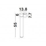 NOVA LUCE 9279112 | Focus-NL Nova Luce stojaté svietidlo 55cm otočné prvky 1x GU10 IP54 čierna, priesvitné